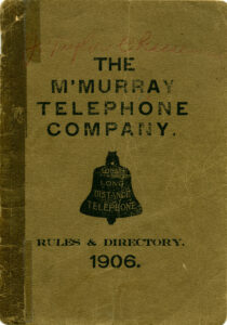 The M'Murray Telephone Company Rules & Directory, 1906 